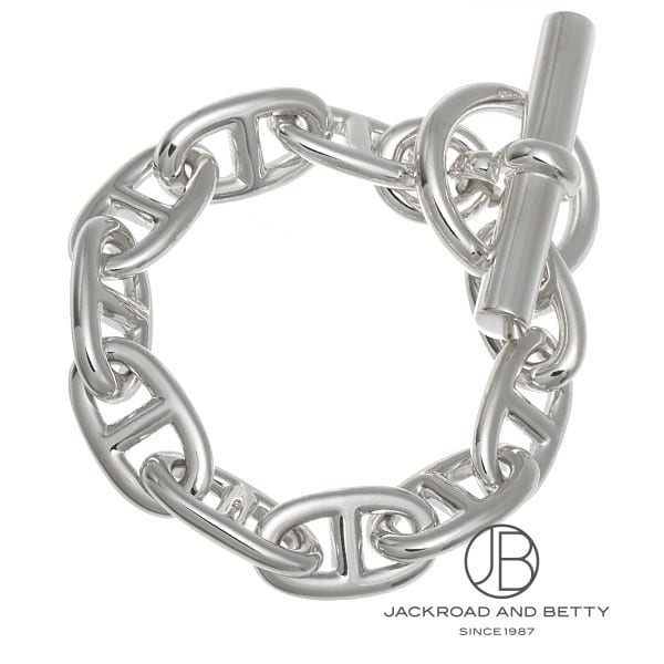 エルメス HERMES シェーヌ・ダンクル ブレスレット GM 10コマ H101672B 010 中古 ジュエリー ブランドジュエリー