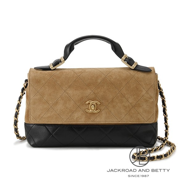 シャネル CHANEL ラージ トップハンドル フラップ バッグ AS5637 B2082 U1536 中古 バッグ/財布/小物