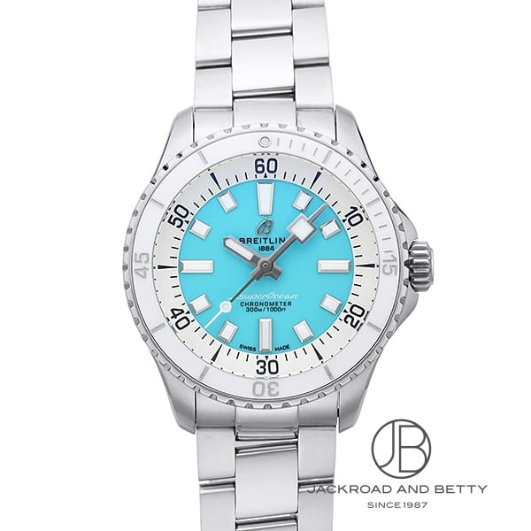 [商品ID：6084033] &nbsp;PRODUCT&nbsp;&nbsp;-&nbsp;商品名&nbsp;- BRANDブランド ブライトリングBREITLING MODELモデル スーパーオーシャン オートマチック 36Superocean Automatic 36 REFERENCE型番 A17377211C1A1 &nbsp;DETAILS&nbsp;&nbsp;-&nbsp;商品詳細&nbsp;- ケース径36mm　機械式自動巻きムーブメント 約38時間パワーリザーブ キャリバーブライトリング 17搭載　ホワイトセラミックベゼル　300m防水　保証書日付は2022年9月　ラバーストラップ付属(使用感あり) &nbsp;SPEC&nbsp;&nbsp;-&nbsp;商品スペック&nbsp;- 保証 ： 当店オリジナル保証1年 状態 ： 中古 サイズ ： レディース ケース径 ： 36 mm ムーブメント / キャリバー ： 自動巻き / ブライトリング 17 防水性能 ： 300m防水 風防 ： サファイアクリスタル風防 仕様 ： 回転ベゼル3針 付属品 ： メーカー純正BOXあり国際保証書あり ケース素材 ： ステンレススチール ベゼル素材 ： セラミック ベルト素材 ： ステンレススチール ベルトタイプ / サイズ ： ブレス 文字盤カラー ： スカイブルー 文字盤タイプ ： なし
