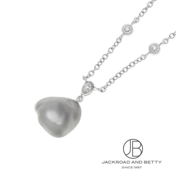 Rakuten - ミキモト MIKIMOTO バロックパール ダイヤ ネックレス 中古 ジュエリー ブランドジュエリー