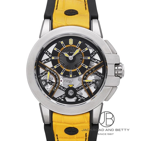 ハリー・ウィンストン HARRY WINSTON オーシャン ザリウム バリエーション イエロー リミテッド OCEABI42ZZ002 中古 時計 メンズ(2.0)