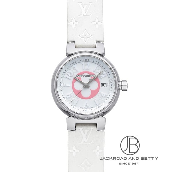 ルイ・ヴィトン LOUIS VUITTON タンブール QA007Z 中古 時計 レディース