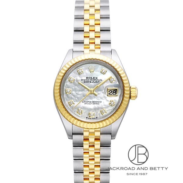 ROLEX ロレックス 279178G デイトジャスト ライラックタペストリー ダイヤモンドインデックス 腕時計 K18YG K18YG レディース [中古] 新品】 ロレックス 時計 レディ デイトジャスト 28 10P ダイヤモンド