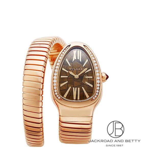ブルガリ BVLGARI セルペンティ トゥボガス 安藤忠雄限定コラボ オータムエディション 104003 中古 時計 レディース