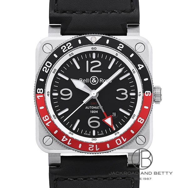 ベル&ロス BELL&ROSS BR03-93 GMT BR0393-BL-ST/SCA 中古 時計 メンズ