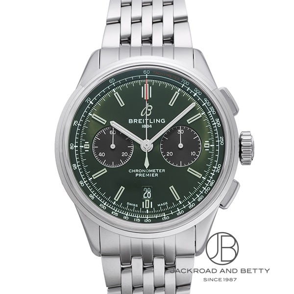 ブライトリング BREITLING プレミエ B01 クロノグラフ 42 ベントレー ブリティッシュ・レーシング・グリーン AB0118A11L1A1 中古 時計 メンズ