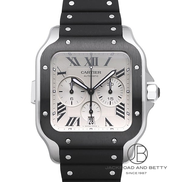 カルティエ CARTIER サントス ドゥ カルティエ クロノグラフ XL WSSA0017 中古 時計 メンズ