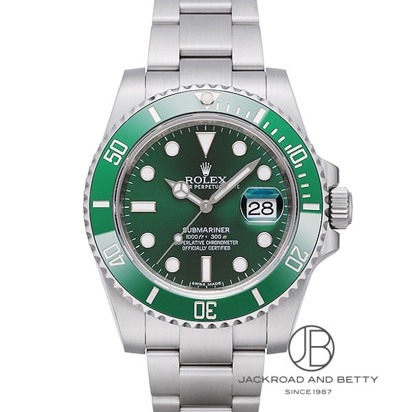 ロレックス ROLEX グリーン サブマリーナー デイト 116610LV 中古 時計 メンズ