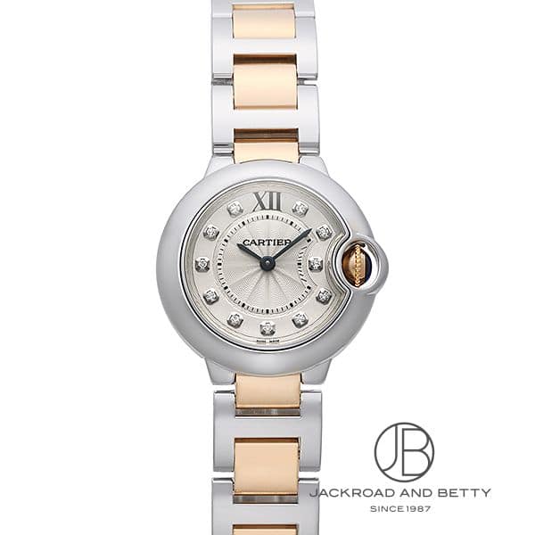 カルティエ CARTIER バロンブルー 28mm WE902030 中古 時計 レディース