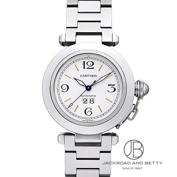 カルティエ CARTIER パシャC ビッグデイト W31044M7 中古 時計 男女兼用