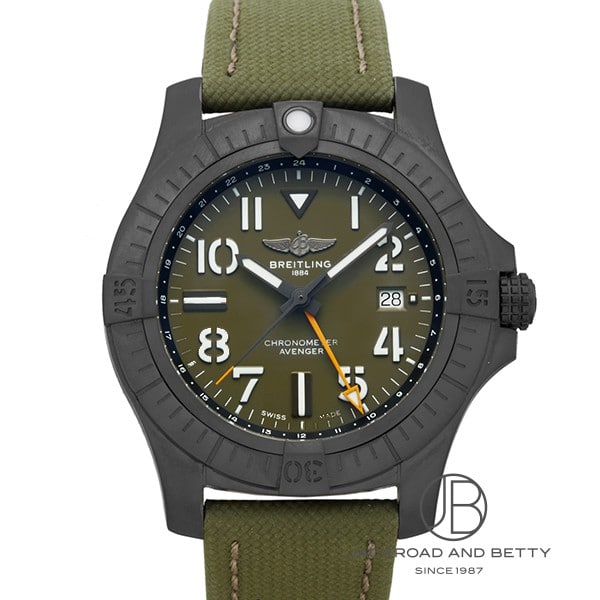 ブライトリング BREITLING アベンジャー オートマチック GMT 45 ナイトミッション V323952A1L1X2 中古 時計 メンズ