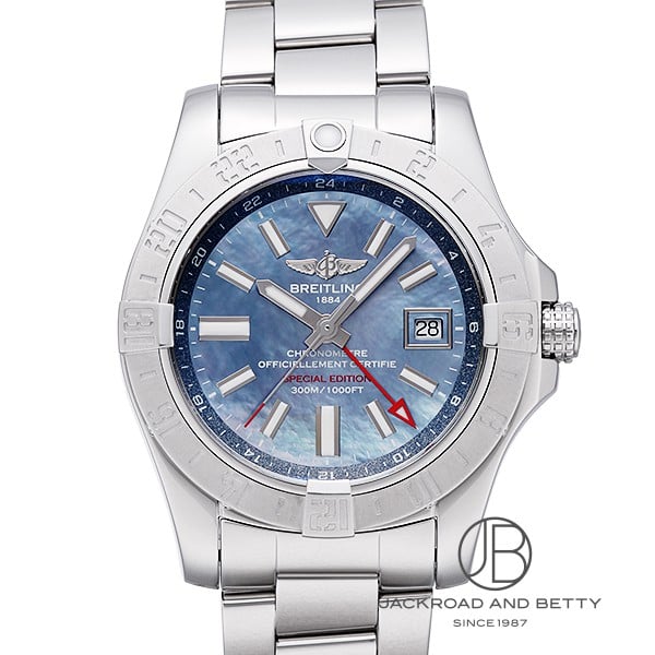 ブライトリング BREITLING アベンジャーII GMT ブルーマザーオブパール A3239011/C930/170A 中古 時計 メンズ