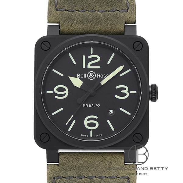 ベル&ロス BELL&ROSS BR03-92 ナイトラム BR0392-BL3-CE/SCA 中古 時計 メンズ
