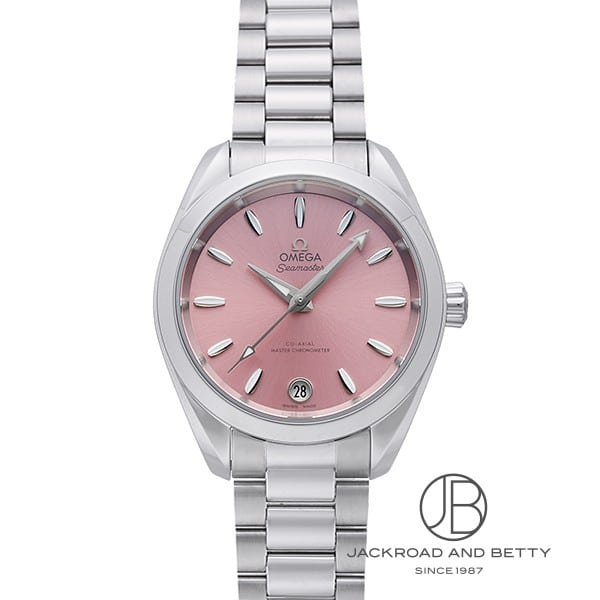 [商品ID：6422835] &nbsp;PRODUCT&nbsp;&nbsp;-&nbsp;商品名&nbsp;- BRANDブランド オメガOMEGA MODELモデル シーマスター アクアテラSeamaster Aqua Terra REFERENCE型番 220.10.34.20.10.003 &nbsp;DETAILS&nbsp;&nbsp;-&nbsp;商品詳細&nbsp;- 真鍮製のシェルピンクの文字盤　ムーブメントはオメガのマスターコーアクシャル キャリバー「8800」搭載　ほとんど使用感のない極美品　保証書日付は2023年10月 &nbsp;SPEC&nbsp;&nbsp;-&nbsp;商品スペック&nbsp;- 保証 ： 当店オリジナル保証1年 状態 ： 中古 サイズ ： 男女兼用 ケース径 ： 34 mm ムーブメント / キャリバー ： 自動巻き / 8800 防水性能 ： 150m防水 風防 ： サファイアクリスタル風防 仕様 ： 日付表示3針シースルーバック 付属品 ： メーカー純正BOXあり国際保証書あり ケース素材 ： ステンレススチール ベルト素材 ： ステンレススチール ベルトタイプ / サイズ ： ブレス 文字盤カラー ： ピンク 文字盤タイプ ： なし