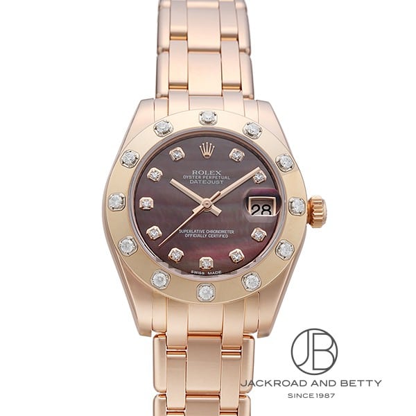 ロレックス ROLEX デイトジャスト パールマスター 34 81315 中古 時計 レディース