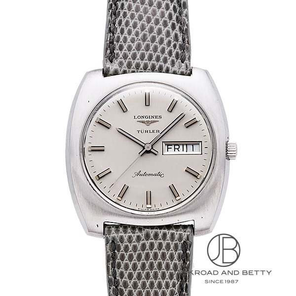 [商品ID：6512154] &nbsp;PRODUCT&nbsp;&nbsp;-&nbsp;商品名&nbsp;- BRANDブランド ロンジンLONGINES MODELモデル デイトデイ チューラーDate Day Turler REFERENCE型番 8431 &nbsp;DETAILS&nbsp;&nbsp;-&nbsp;商品詳細&nbsp;- スイスの老舗宝飾店「チューラー」とのWネーム　クッションケースに一体感のあるラグ、横広なフォルムと1970年代特有の「未来的デザイン」の雰囲気が楽しめます　※非防水ですので汗・雨、水等に十分ご注意お願いします &nbsp;SPEC&nbsp;&nbsp;-&nbsp;商品スペック&nbsp;- 保証 ： 当店オリジナル保証1年 状態 ： ヴィンテージ サイズ ： メンズ ケース径 ： 35 mm ムーブメント / キャリバー ： 自動巻き / 508 製造年代 ： 1970 防水性能 ： 非防水 風防 ： プラスチック風防 仕様 ： 日付表示3針曜日表示 付属品 ： メーカー純正BOX無し国際保証書無し ケース素材 ： ステンレススチール ベルト素材 ： 革 ベルトタイプ / サイズ ： ストラップ 文字盤カラー ： シルバー 文字盤タイプ ： なし