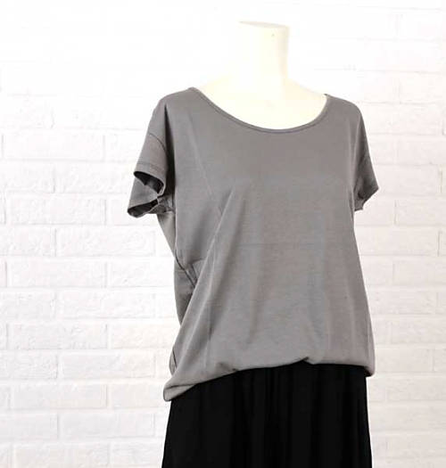 オルタナティブ ALTERNATIVE 綿モダール 半袖 クルーネック Tシャツ “ORIGIN TEE” outlet ・03499MR-3511601(メール便可能商品)[M便 5/5](レディース)(トップス)(VT)