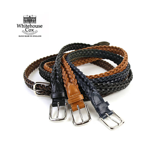 Whitehouse Cox(ホワイトハウスコックス)フルグレイン カウハイドレザー メッシュベルト P2274-1832201(メンズ)(レディース)(JP)