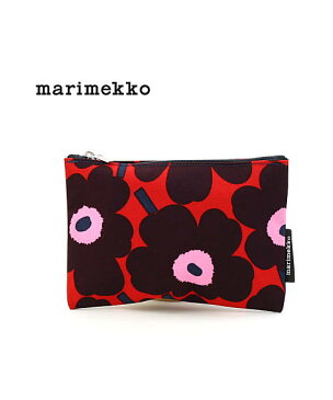 【ポイント10倍!】マリメッコ(marimekko)PVCコットン ミニウニッコ柄 フラットポーチ KEKSI MINI UNIKKO・52189446654-0061802【メール便可能商品】[M便 3/5]【レディース】【■■】