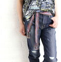 ディレクショントゥゲットモッシュ Direction to get mosh エスニック調 フリンジ ベルト outlet ・GM181G05-2321801(...