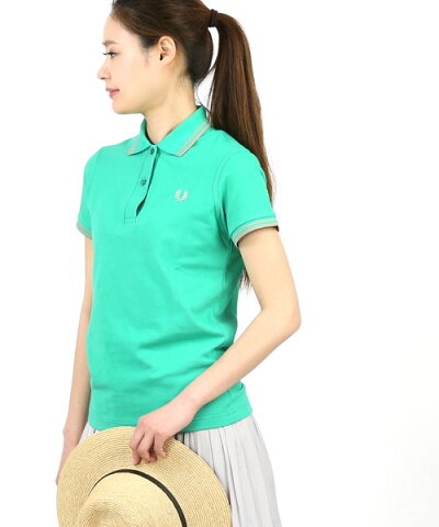 フレッドペリー(FRED PERRY)コットン 半袖 ティップライン ポロシャツ・G12-3872001【レディース】【■■】