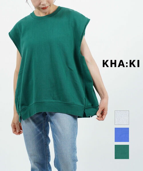 J[L kha:ki Rbg t`e[ xXg XEFbg vI[o[ REMAKE SWEAT VESTEMIL-22SCS320-1572201(fB[X)