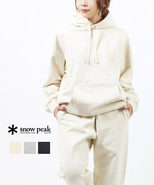 スノーピーク(Snow Peak)リサイクルコットン パーカープルオーバー スウェットフーディー Recycled Cotton Pullover Hoodie・SW-22SU402-4622202(メンズ)(レディース)