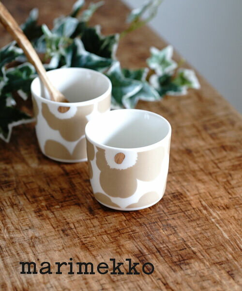 【期間限定ポイント10倍!】マリメッコ マグカップ ペア marimekko 日本限定 ウニッコ柄 コーヒーカップ ラテマグ コップ 200ml 2個セット UNIKKO COFFEE CUP 2DL 2PCS ベージュ ホワイト・52229472313-0062202(レディース)(1F-W)(クーポン対象外)のサムネイル