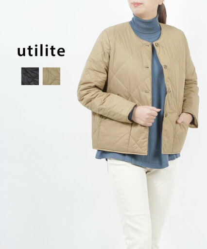 【ポイント2倍】ユティリテ utilite シンサレート リバーシブル ノーカラージャケット キルティングジャケット・UT101AW71-3612202(レディース) 【ポイント2倍】ユティリテ utilite シンサレート リバーシブル ノーカラージャケット キルティングジャケット・UT101AW71-3612202(レディース)