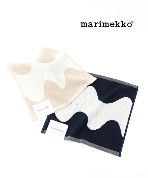 【ポイント2倍】マリメッコ marimekko コットン ロッキ柄 ハンドタオル ハンカチ タオルハンカチ LOKKI MINI TOWEL・52219470947-0062302(メール便可)[M便 3/5](レディース)