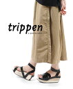 【30%OFF】トリッペン TRIPPEN サンダル レザーサンダル ストラップサンダル カーフレザー アンクルストラップ ウッドソール 厚底 ボリュームソール...