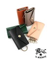 【クーポン対象外】イルビゾンテ キーケース 正規品 IL BISONTE キーリング付き スマートキー レザー 牛革 ブラック グリーン ヌメ プレゼント シン...
