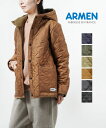【30%OFF】アーメン ARMEN ジャケット コート アウター フーディ キルティング フリース リバーシブル フード すっきり コンパクト 防寒 キャンプ 通勤 通学・NAM1752-0342302(レディース)(◎)