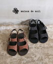 【4/30,5/1限定ポイント10倍】メゾン ド ソイル maison de SOIL レザー ストラップサンダル INTRECCIO STRAP SANDAL ENMDS1201-0341201(レディース)(B-2)