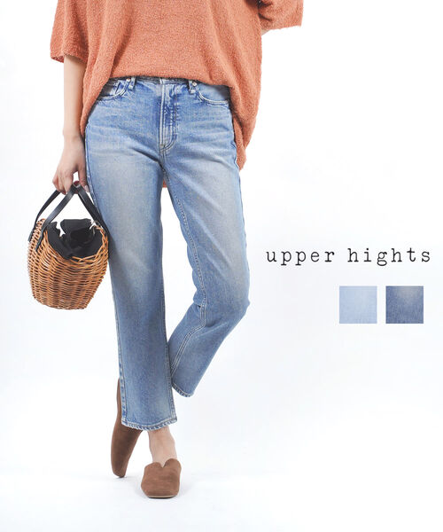 【20%OFF】アッパーハイツ upper hights コットンストレッチ ミッドライズテーパード デニム パンツ ジーンズ THE NINETY ザ ナインティ・138300902-2942301(レディース)