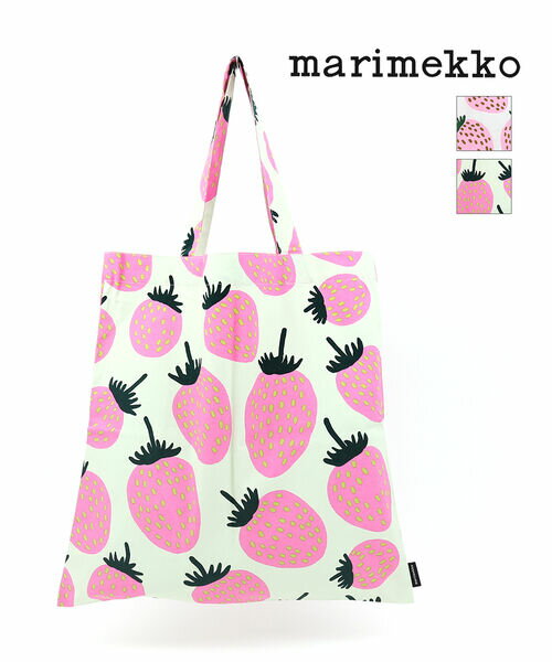 カバッグ レジカゴバッグ 【5/16 1:59までポイント10倍】マリメッコ 売れ筋アイテム トートバッグ marimekko いちご柄 エコバッグ ファブリックバッグ ・52239472477-0062301(メール便可能商品)[M便 5/5](レディース)(クーポン対象外)