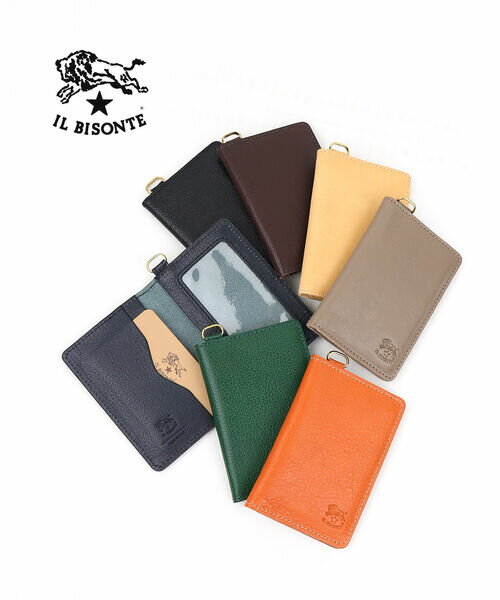 イルビゾンテ 正規品 IL BISONTE レザー カードケース パスケース ICカードケース 定期入れ ギフト ・54192309890-0062501(メール便可能商品)[M便 3/5](メンズ)(レディース)
