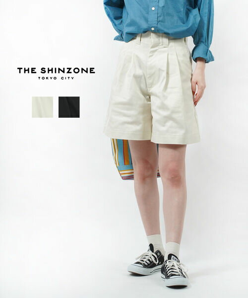 【30%OFF】ザ シンゾーン THE SHINZONE タック キュロット ハーフパンツ TOMBOY SHORTS トムボーイショーツ・21MMSPA09-4432301(レディース)(クーポン対象外)のサムネイル