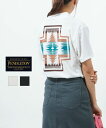 【50%OFF】ペンドルトン PENDLETON Tシャツ 半袖 バックプリント ユニセックス 柄 幾何学模様 アウトドア キャンプ カジュアル・19804457-3662301(メンズ)(レディース)(◎)