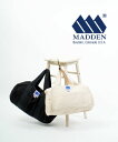 【30%OFF】メデン MADDEN バッグ ドラムバッグ コットンバッグ ボストンバッグ ナチュラル ブラック A4 男女兼用 綿 アメリカ製 U.S.A・M...