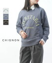 【マラソン期間限定まとめ買いクーポン対象】【30%OFF】シニヨン CHIGNON スウェット スエット トレーナー トップス プルオーバー ロゴ 長袖 コット...