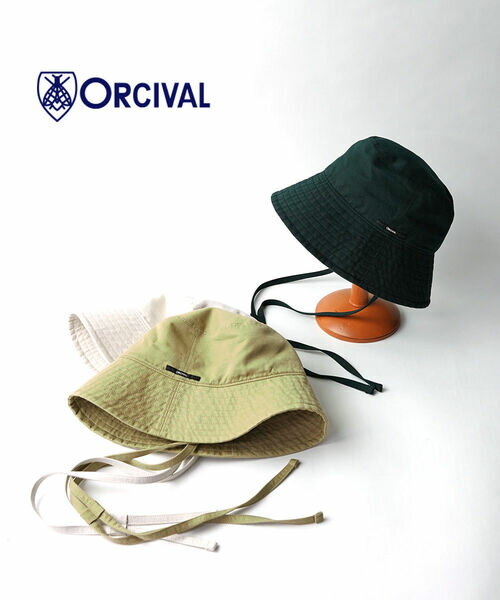 楽天JACQUEMART【6/20は10％クーポン&ポイント10倍】オーチバル・オーシバル ORCIVAL ハット バケットハット バケハ 帽子 シンプル 日除け 日よけ 紐付き 春 夏 日差し 定番 無地 カジュアル アウトドア・OR-H0082TCL-0322401（レディース）（JP）