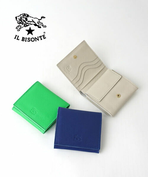 【クーポン対象外】イルビゾンテ IL BISONTE 財布 二つ折り 二つ折り財布 ミニ財布 正規品