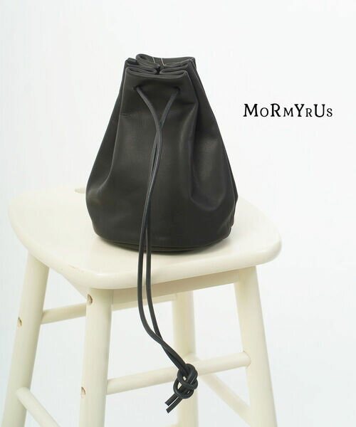 【2025年秋冬新作】モルミルス MORMYRUS バッグ ミニ ショルダーバッグ 牛革 本革 きんちゃく 肩掛け ワンショルダー 日本製 ナチュラル シンプル 人気・M077-4552502(レディース)