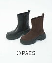 【超ポイントバック祭期間ポイント10倍】【2025年秋冬新作】ペイズ PAES ショートブーツ 厚底 サイドゴア ブーツ チェルシーブーツ 靴 歩きやすい 疲れ...