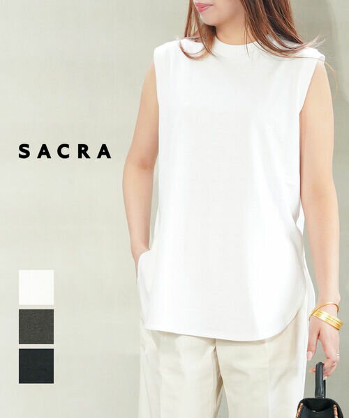 楽天市場】sacra カットソー ノースリーブの通販