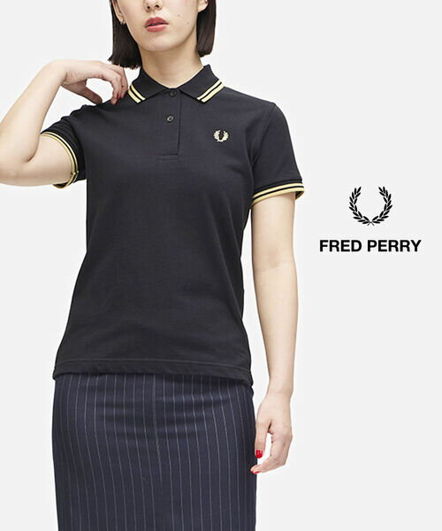 【ポイント2倍】【2025年春夏新作】フレッドペリー FRED PERRY ポロシャツ 半袖 ポロ トップス ツイン ティップ 定番 ワンポイント コットン ピケ 英国製 シンプル トラッド・G12-3872501(レディース)