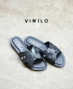 【8/15限定まとめ買いクーポン対象】【30%OFF】ヴィニーロ VINILO サンダル フラットサンダル ミュール 靴 ぺたんこ ローヒール オープントゥ 本...