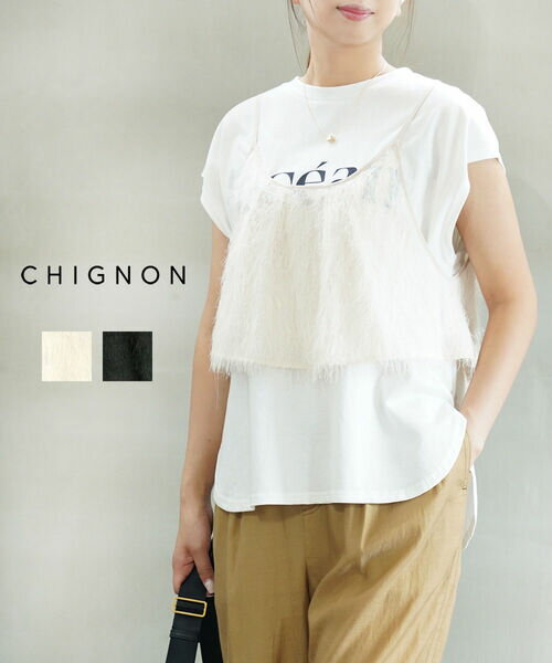 20%OFFۡ2025ǯղƿۥ˥ CHIGNON ߥ ӥ ȥåץ ե 硼Ⱦ Ť  ...