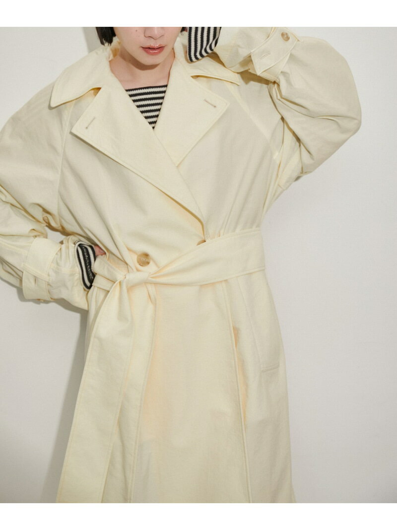 Rakuten - 【SALE／70%OFF】【環境配慮】ファンクショントレンチコート ADAM ET ROPE' FEMME アダムエロペ ジャケット・アウター トレンチコート ホワイト ベージュ【RBA_E】【送料無料】[Rakuten Fashion]